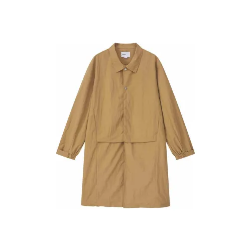 YOSHIYOYI Тренчкот Унисекс Имбирно-желтый