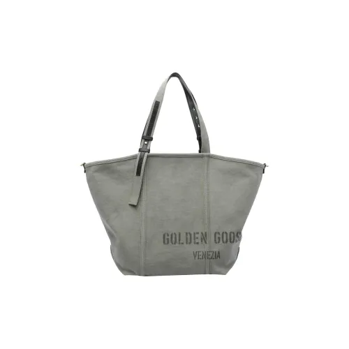 Golden Goose 100% хлопок Тоут Сумка Сумка для покупок Сумка на плечо Женская Серый