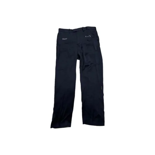 Off Белый Костюм Брюки Свободный крой Мужской Морской синий