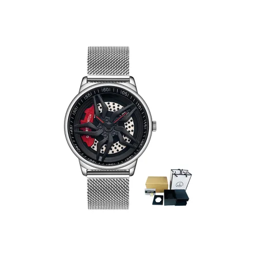 Sanda Wheel Collection Кварцевый механизм нержавеющая сталь ремешок мужские часы циферблат с черепом