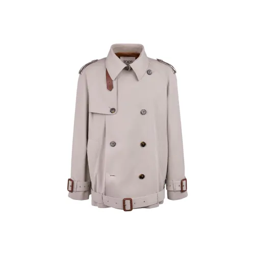 TOD'S SS25 Тренчкот Мужской Кремовый