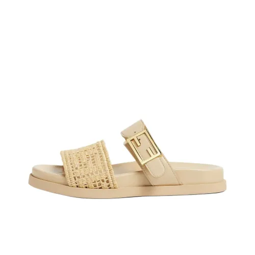 FENDI Feel Слипоны Женские Бежевые