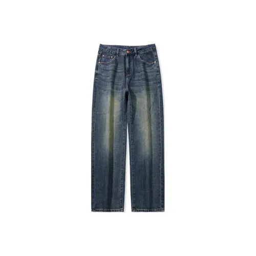 GTRG Джинсы Унисекс Нано Желтый Грязь Синий