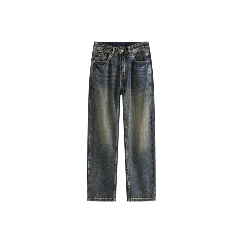 JEEP Винтажные синие джинсы унисекс