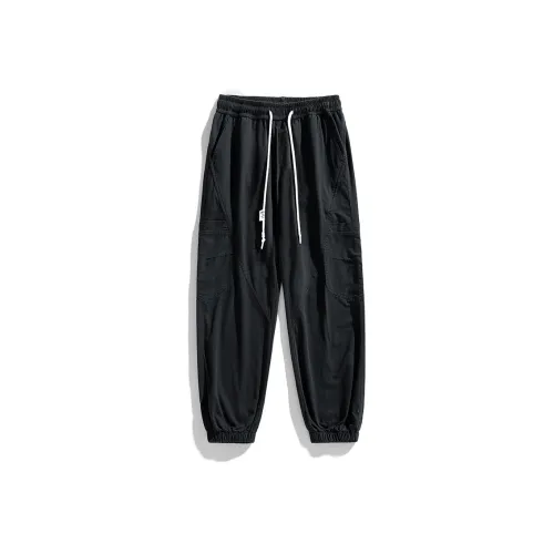 WARLI Повседневные брюки Унисекс Черный