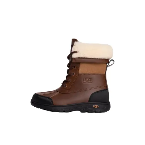 UGG противоскользящие устойчивые к истиранию детские ботинки коричневые детские