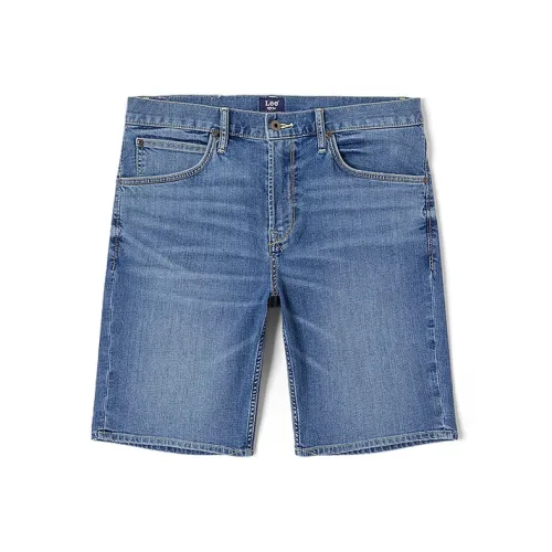 Мужские джинсовые шорты Lee co-branded модели среднего синего цвета