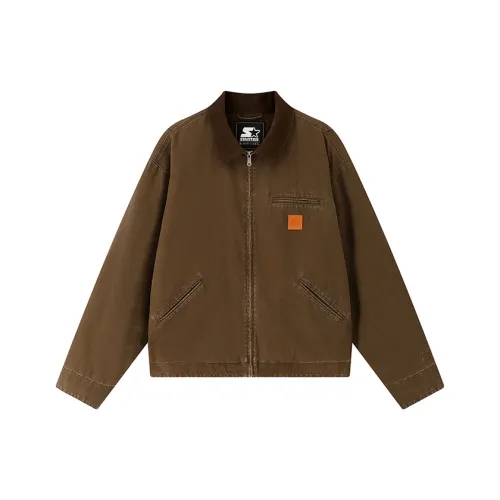 STARTER Хлопковый пуховик унисекс коричневый