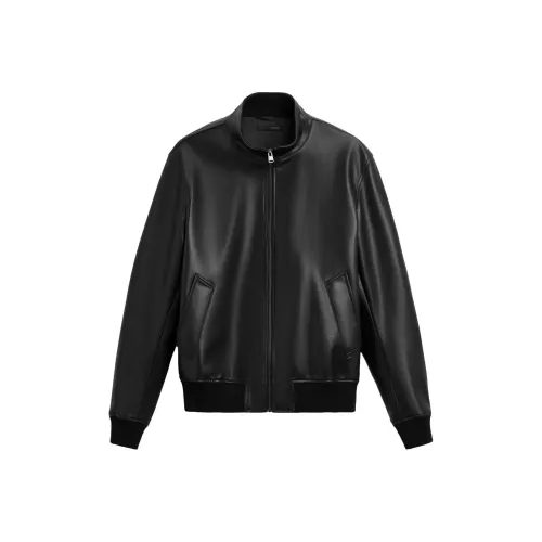 ZARA Черные Мужские Кожаные Куртки