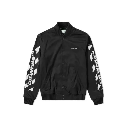 Off Белый Куртки Пальто Стандартный Мужской Черный