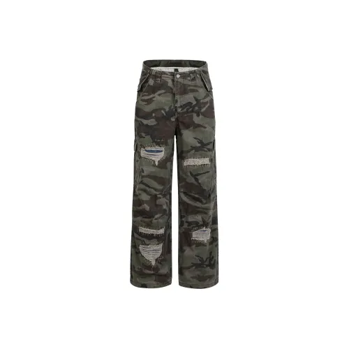 Gangurru Карго Брюки Унисекс Зеленый