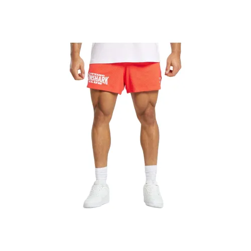GYMSHARK Подъемный Клуб Сетка 5' Шорты Повседневные шорты Мужской Апельсин