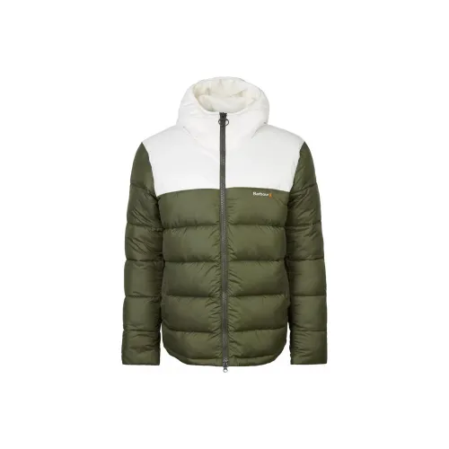 BARBOUR Хлопковый пуховик Мужской Зеленый