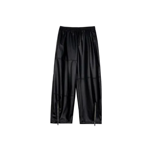 CANOTWAIT_ Кожаные штаны унисекс черные