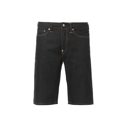 EVISU Джинсовые шорты Мужские Джинсовый синий