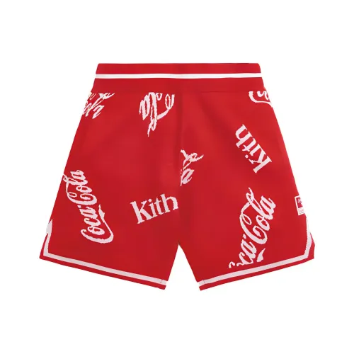 Kith Red Унисекс Повседневные шорты