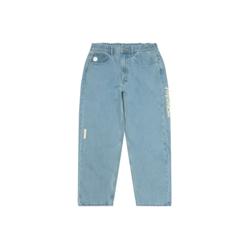 AAPE Синий BLL Мужские Джинсы