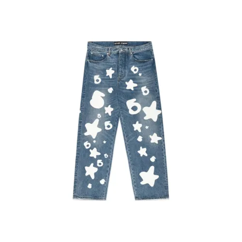 Sp5der Синий Унисекс Джинсы