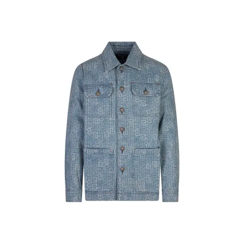 BALMAIN Куртки и Пальто Мужской Синий