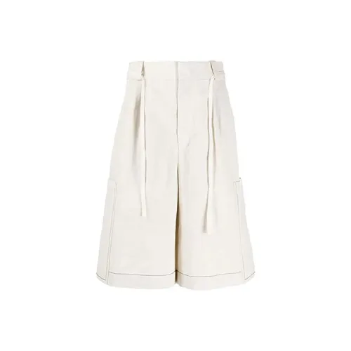 JIL SANDER Экрю Мужские Повседневные Шорты