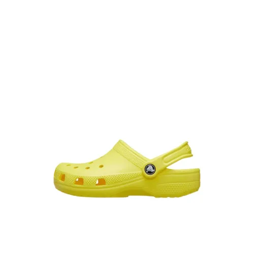 Crocs Classic Clog Устойчивый к истиранию Низкий Топ Детские Сандалии Желтые Детские
