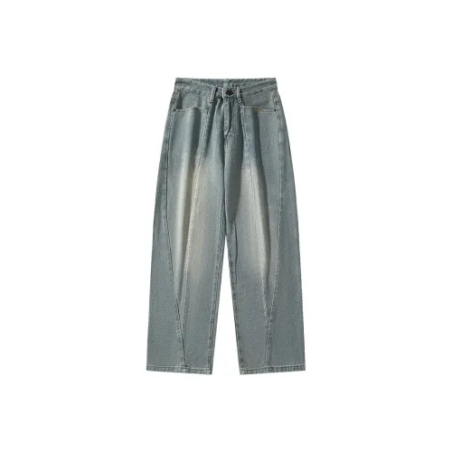 K Bird Джинсы Унисекс Винтаж Синий