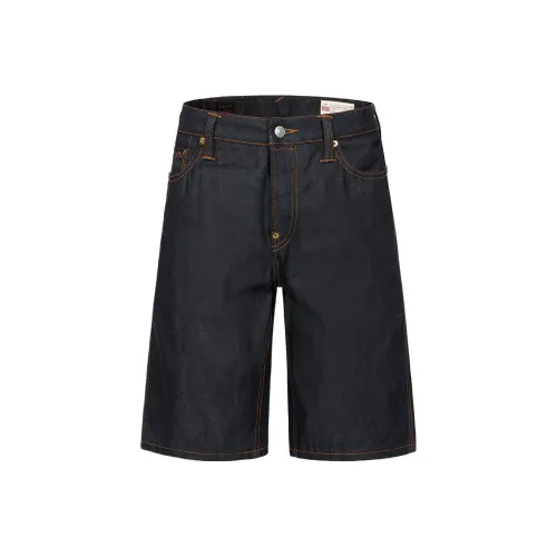 EVISU Джинсовые шорты Мужские Индиго