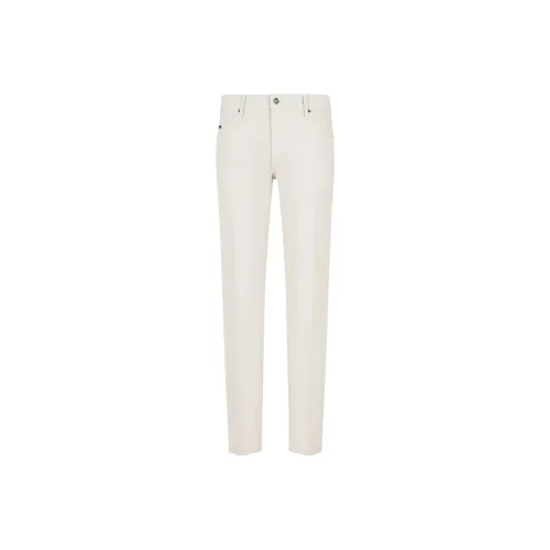 EMPORIO ARMANI Повседневные брюки Мужские Экрю