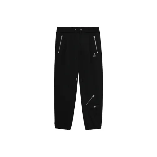 BAPE BLACK Повседневные брюки Мужские Черные