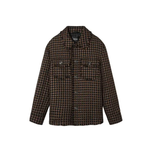 VERSACE FW24 Куртки и Пальто Мужской Коричневый