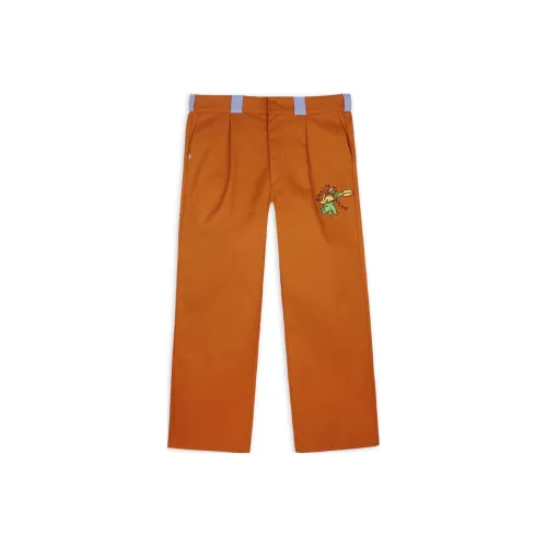 Brain Dead co-brand Коричневые Мужские Повседневные Штаны