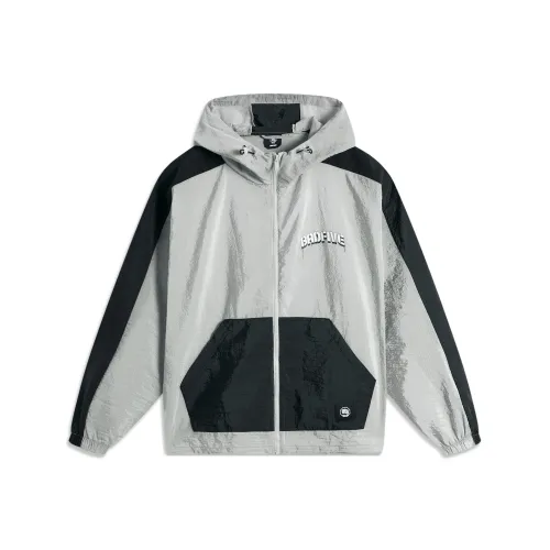 LINING Basketball Collection Тренчкот Мужской Mist Серый Черный