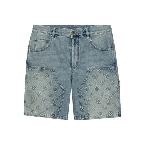 LOUIS VUITTON FW23 Карго Шорты Мужские Синие