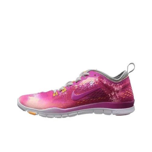 Nike Free 5,0 Slip-resistant Abrasion-resistant Low-top Training Shoes Women's Pink Найк Free 5,0 Противоскользящие Устойчивые к истиранию Низкие Кроссовки для тренировок Женские Розовые