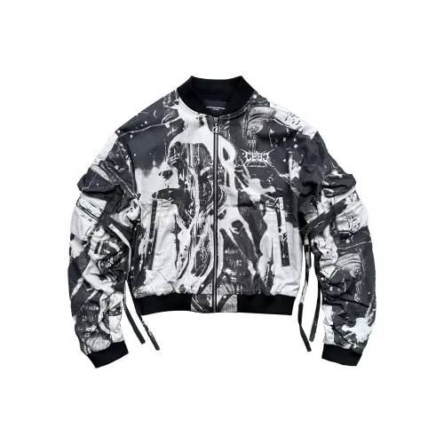 CEEC LA 24FW Куртка Куртка Унисекс Черный Белый