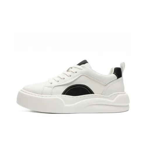 WEISHIBANGWEI визуально увеличивает рост Низкие кроссовки для скейтбординга Мужские Белые