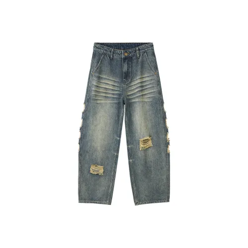 ZANSHI Синий Мужской Джинсы