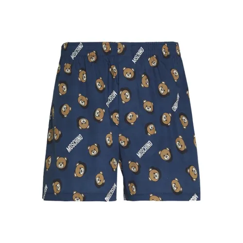 MOSCHINO SS21 Повседневные шорты Мужские Синие