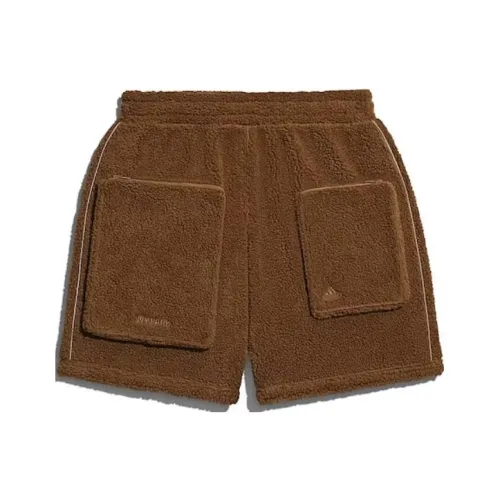 Adidas Темно-кофейные унисекс шорты карго