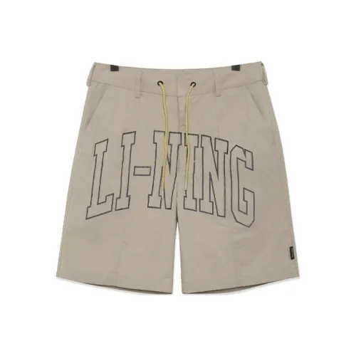 LINING Sports Fashion Collection Кашемир Серый Мужские Повседневные Шорты