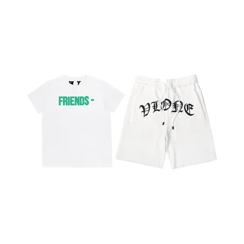 VLONE Friends Collection Large Logo Collection Повседневная спортивная одежда Унисекс Белый