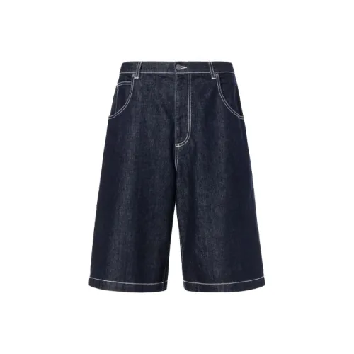 MOSCHINO Темно-синие мужские джинсовые шорты