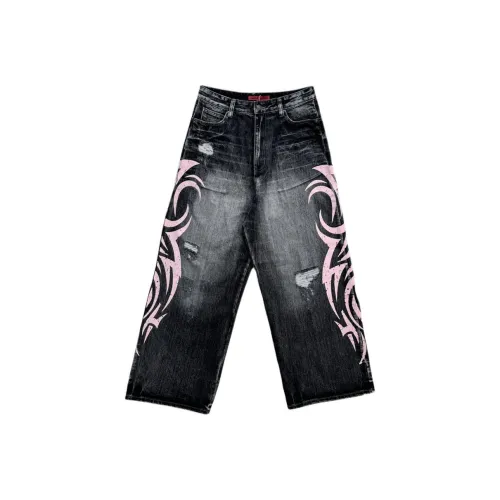 Jaded London Розовые Унисекс Джинсы