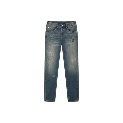 DILLO SS25 Джинсы Мужские Серый Синий
