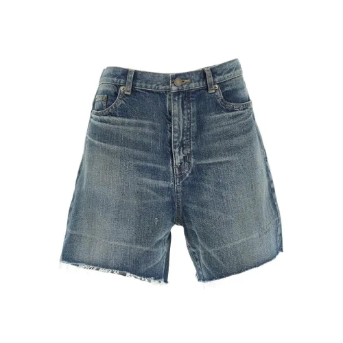 SAINT LAURENT SS22 Джинсовые шорты Мужской Синий
