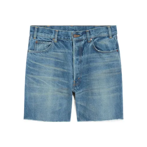 CELINE Мужские синие джинсовые шорты