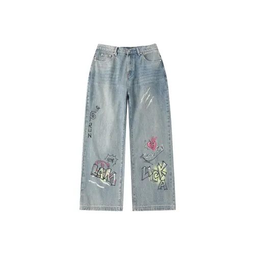 LAMLICKA Синие Унисекс Джинсы