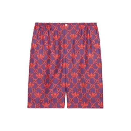 GUCCI X ADIDAS Originals Повседневные шорты Унисекс Фуксия