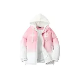 Розовый (с капюшоном, имитация двухслойности) 8892