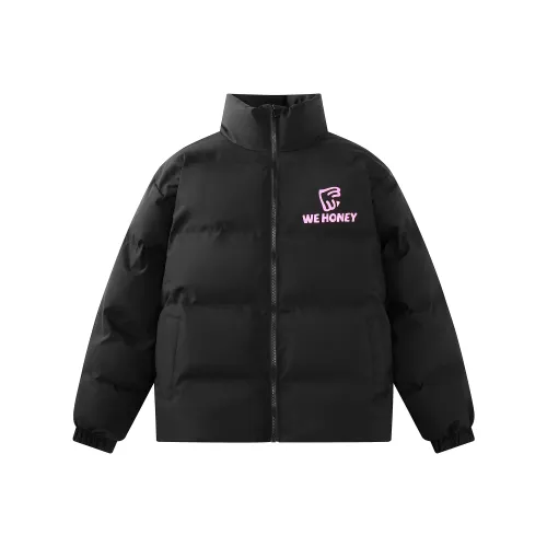 WE HONEY Пуховик Мужской Черный